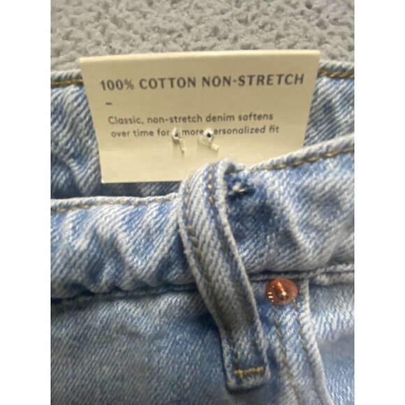 Universal Thread Jeans Womens 22W BLUE COTTON DENIM High-Rise Relaxed Wide Leg - Picture 5 of 8